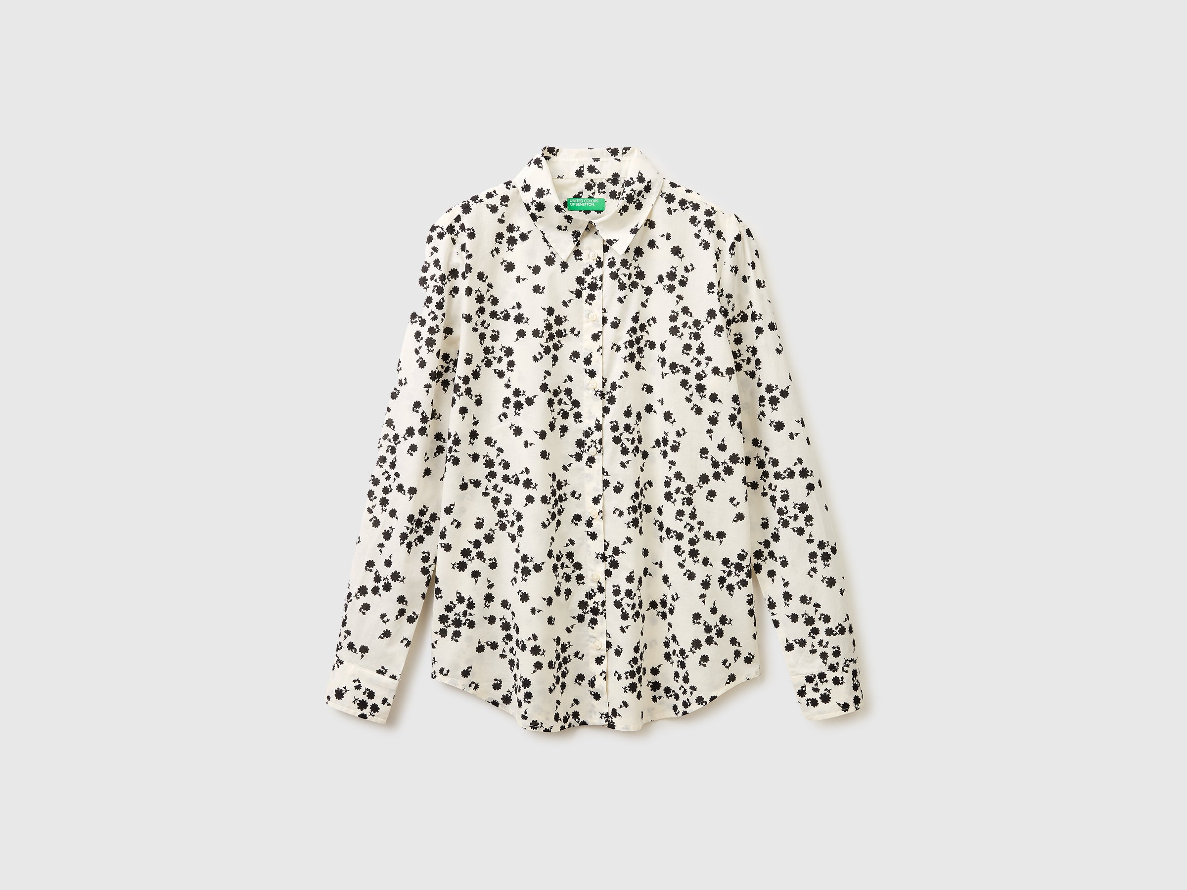 United Colors of Benetton camicia fantasia cotone leggero