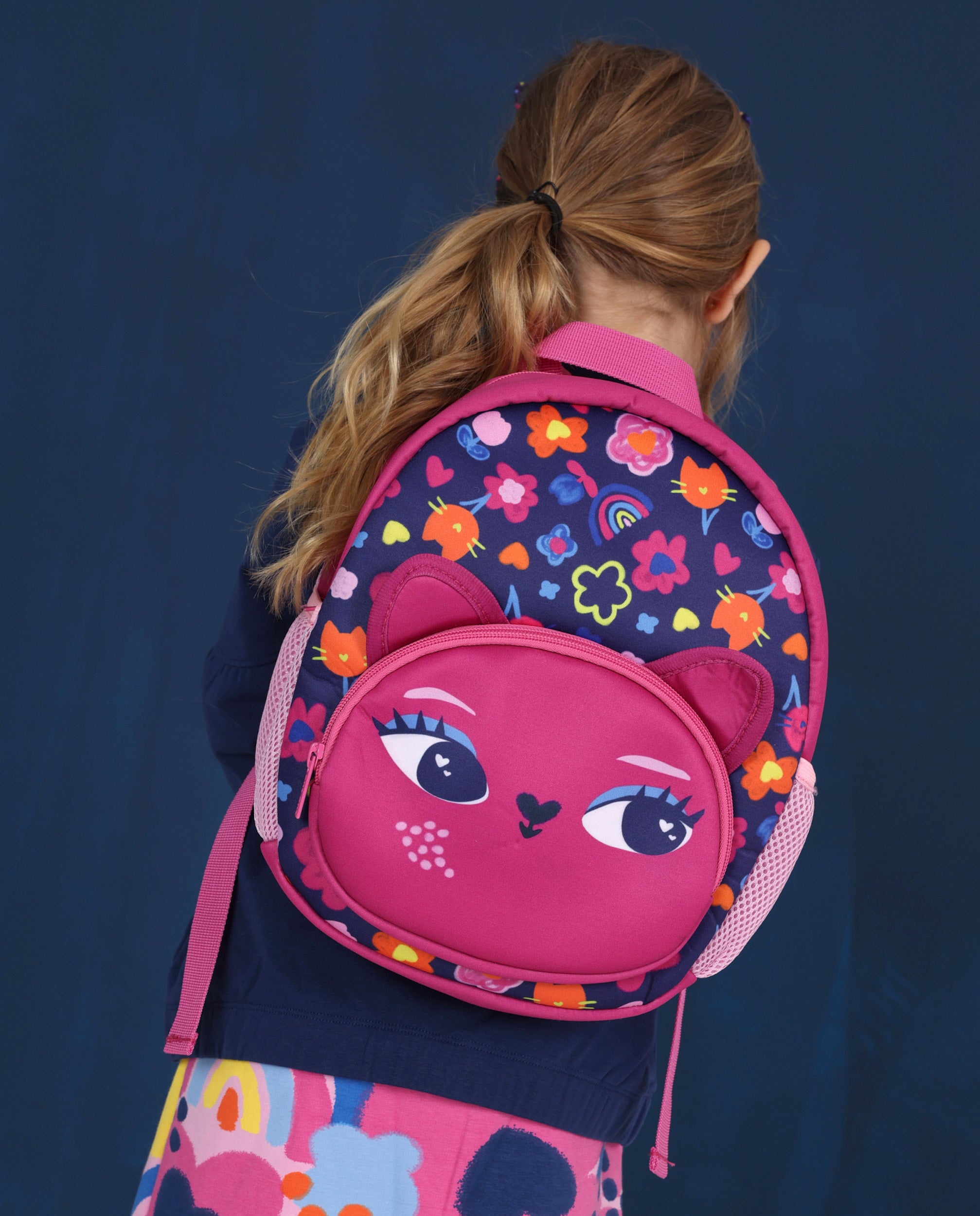 TucTuc Accessori zaino gatto fucsia floreale taglia U