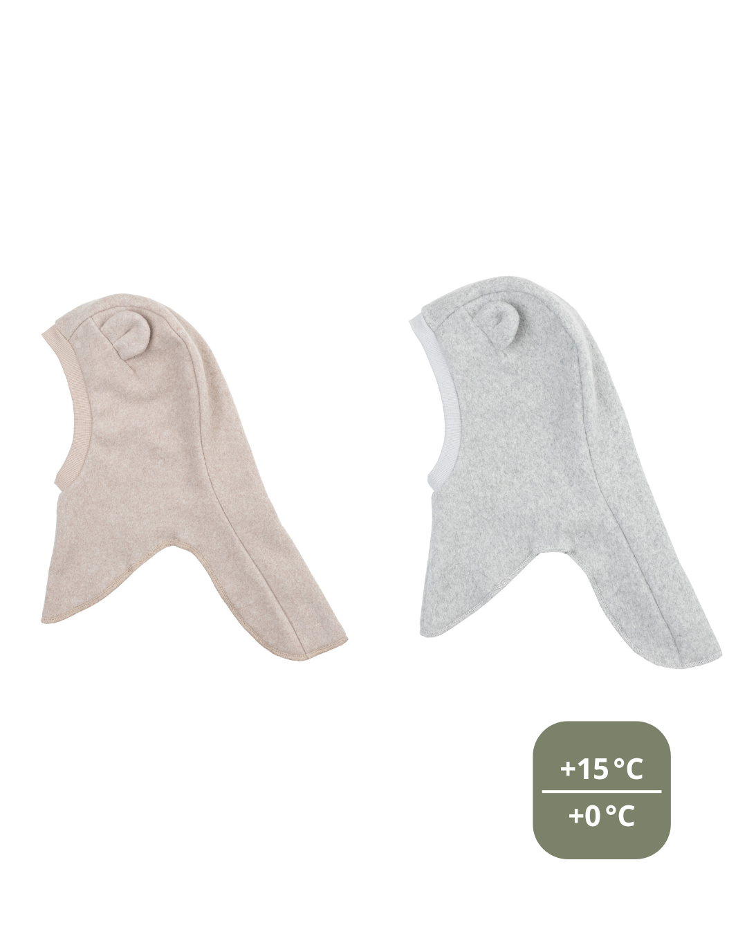 Woolly Organic Baby Hats Fleece Balaclava Teddy AW26 pile