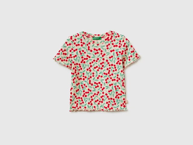 United Colors of Benetton maglietta costine fantasia 98