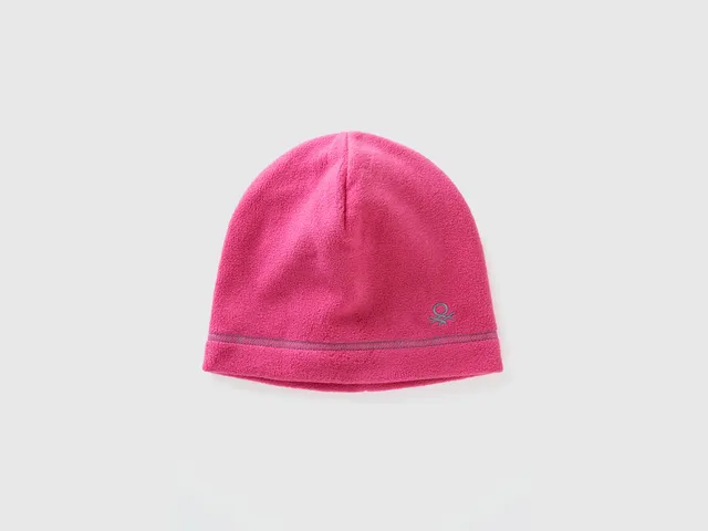 Benetton Accessories cuffia pile M-L logo tono su tono