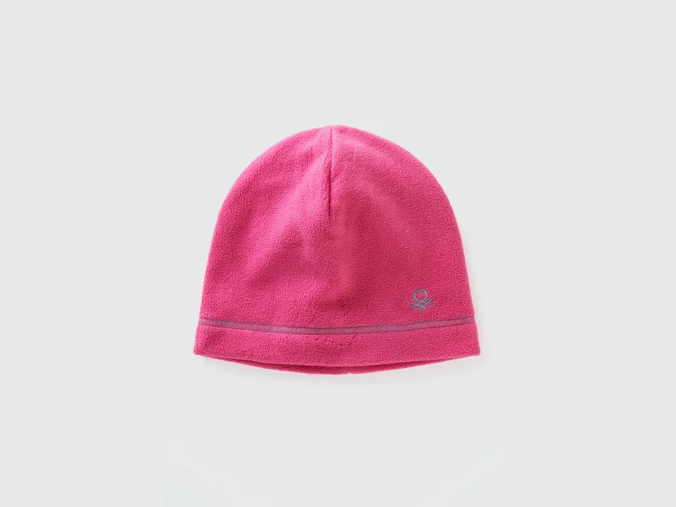 Benetton Accessories cuffia pile M-L logo tono su tono