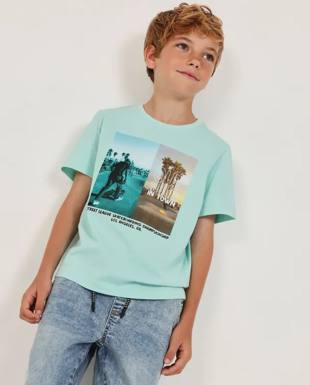 TucTuc Magliette Maglia Urbana T-shirt Turchese Cotone