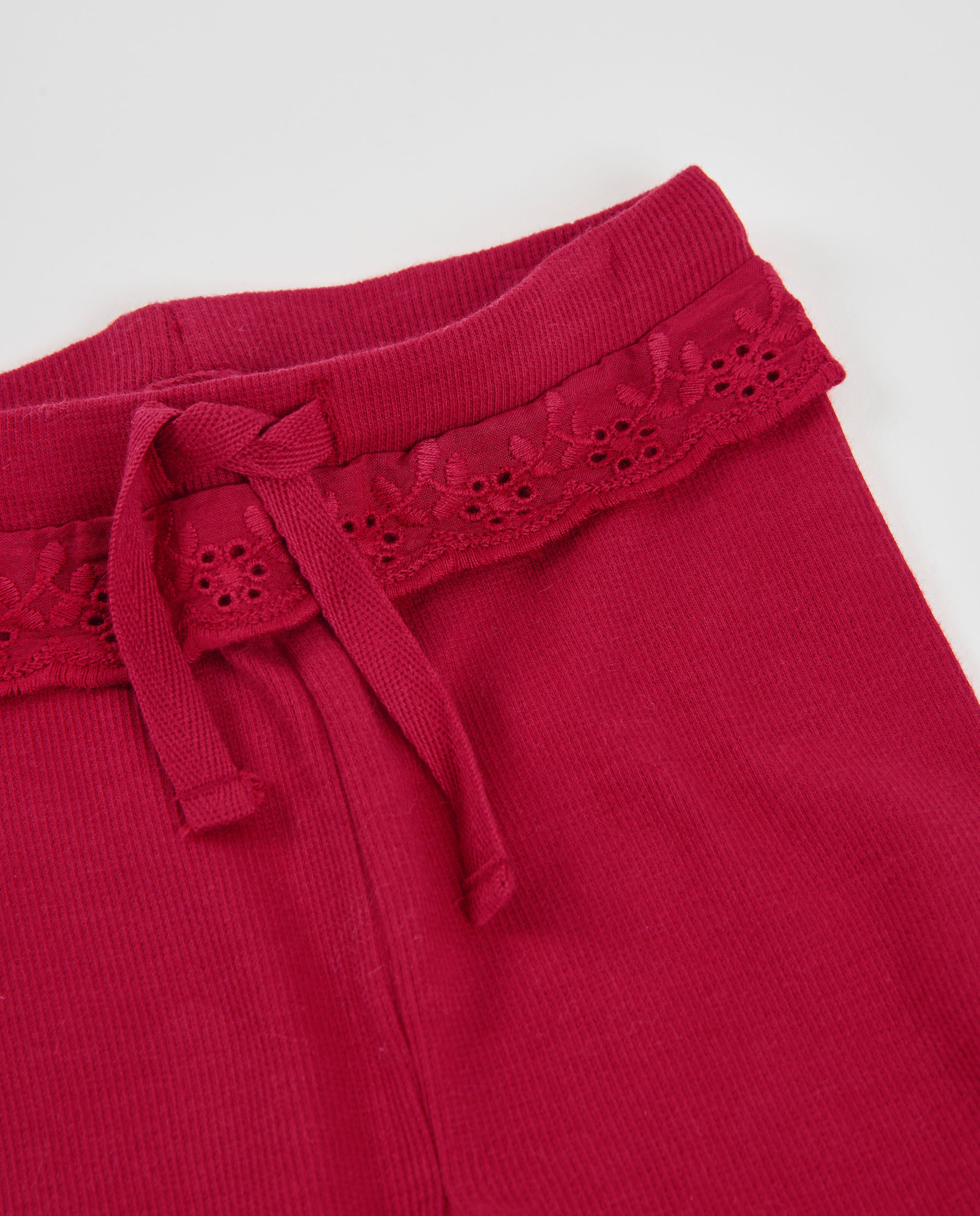 TucTuc Leggings jersey bambina granata vita elastica
