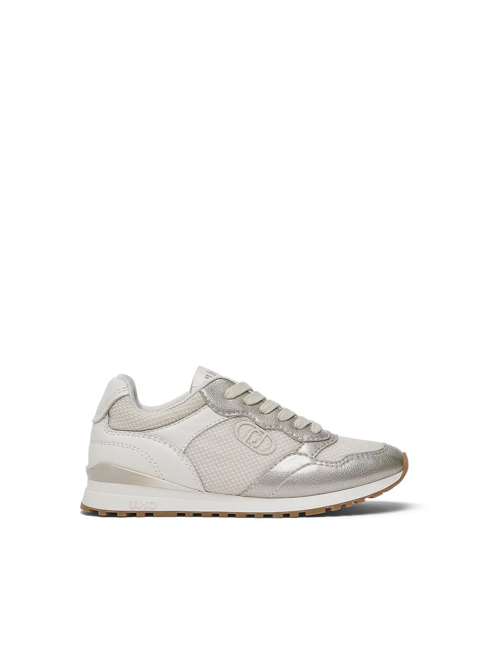 Liu Jo Sneakers Bianche 35 Mesh Glossy con Monogram
