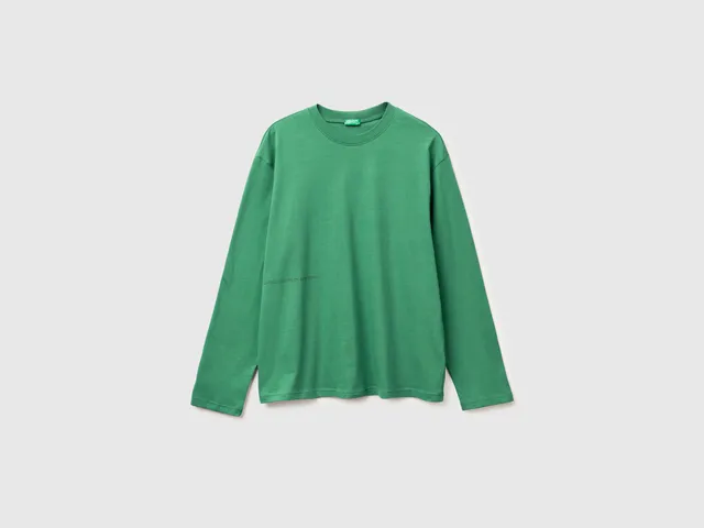 United Colors of Benetton T-Shirts maglietta cotone maniche lunghe