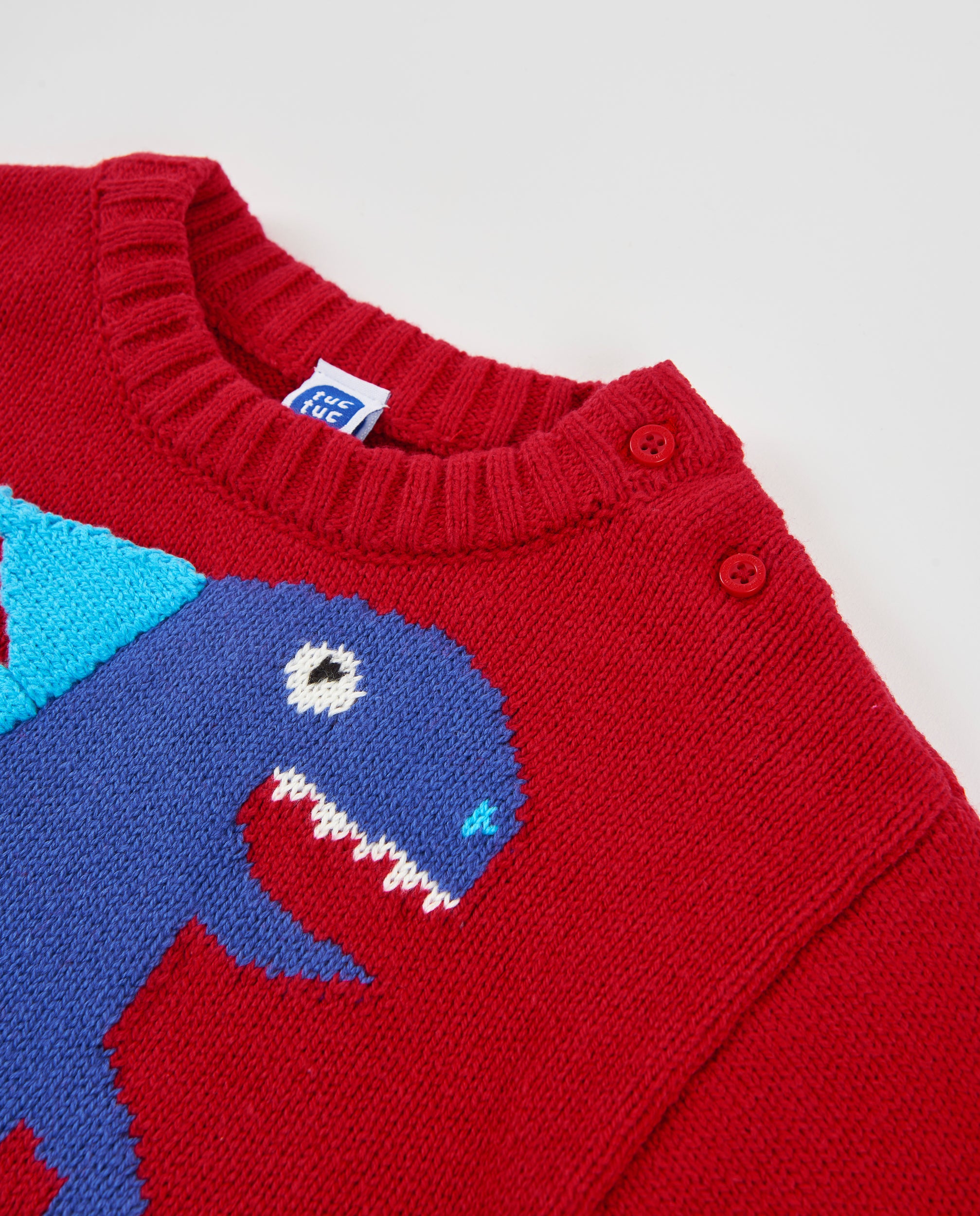 TucTuc Maglioni Maglione Bimbo Rosso Dinosauro