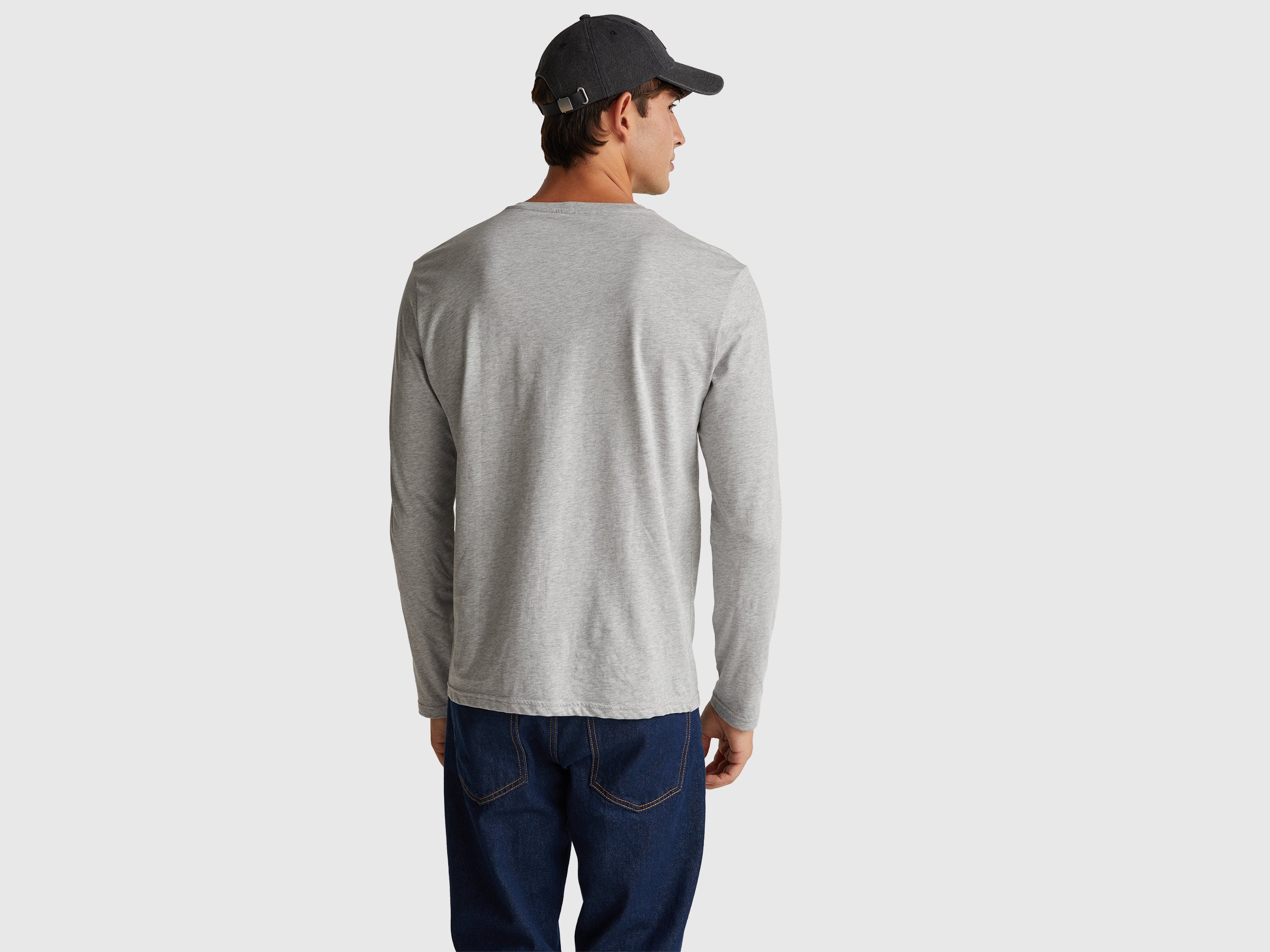 United Colors of Benetton T-shirt Cotone Manica Lunga Girocollo XS-XXXL
