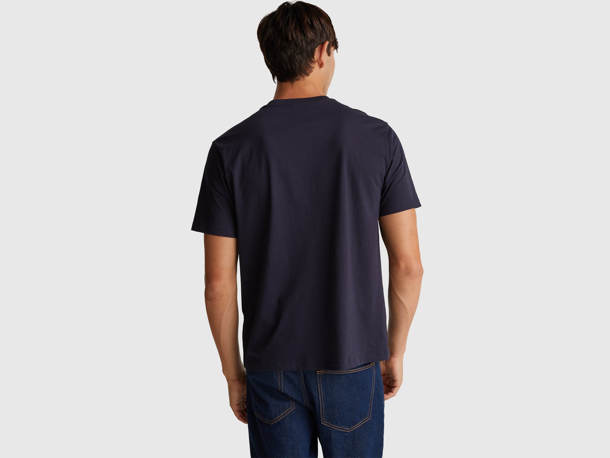 United Colors of Benetton T-shirt cotone bio logo maniche corte