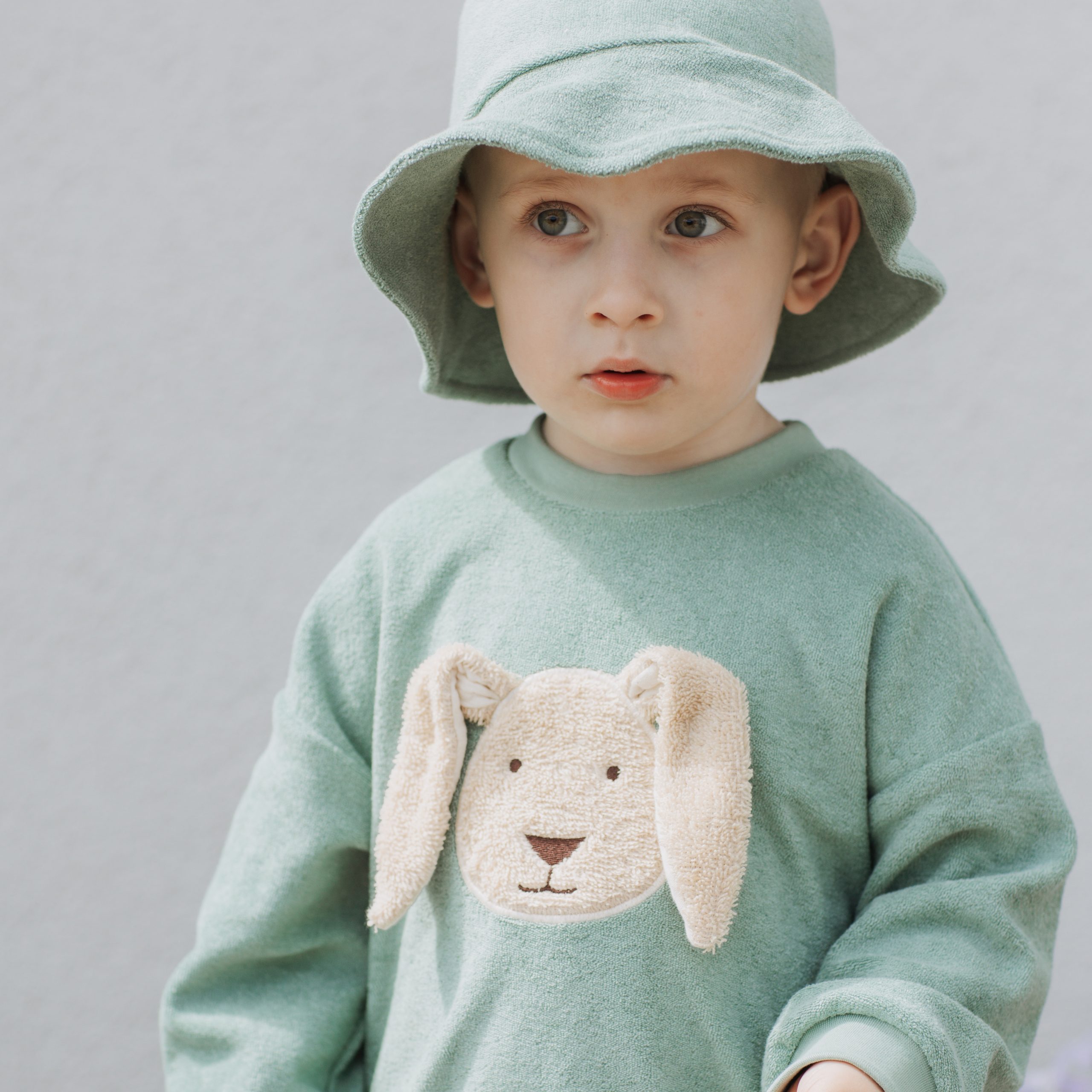 Woolly Organic Terry Fisherman cappello bambini cotone bio