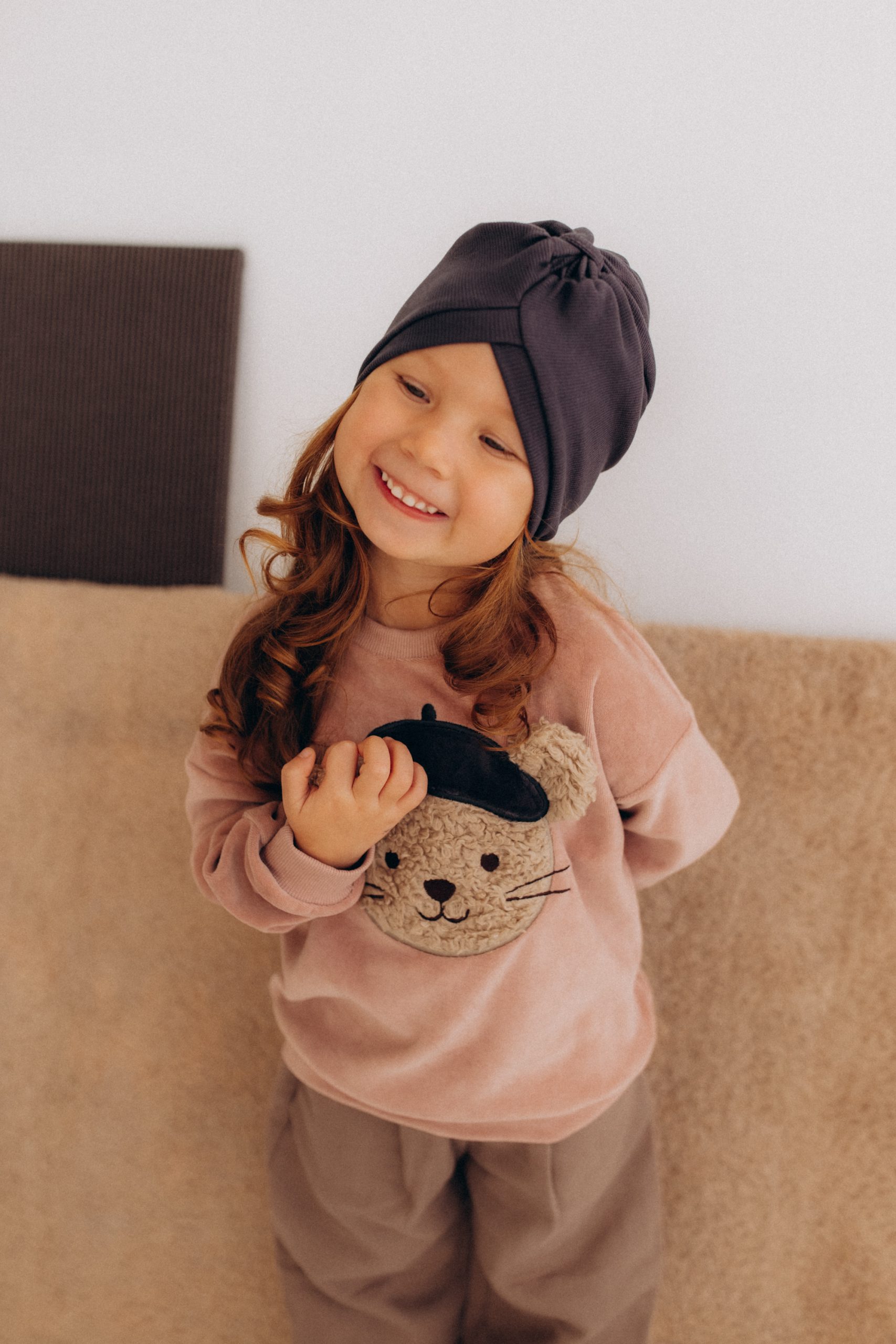 Woolly Organic Kids Trousers pantaloni AW26 cotone Taupe