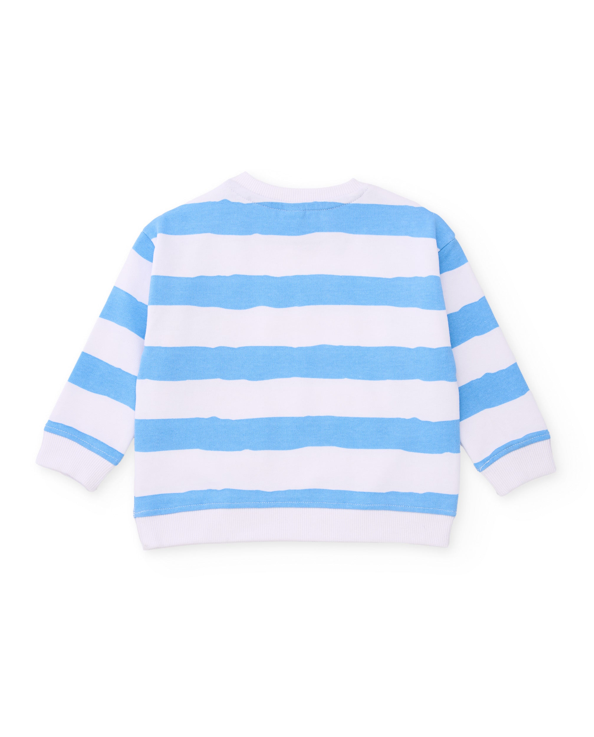 TucTuc Felpe felpa bambino blu righe granchio 2 anni