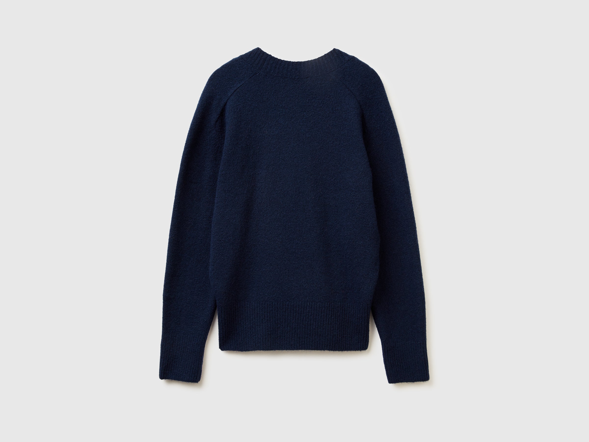 United Colors of Benetton maglione oversize lana scollo V M