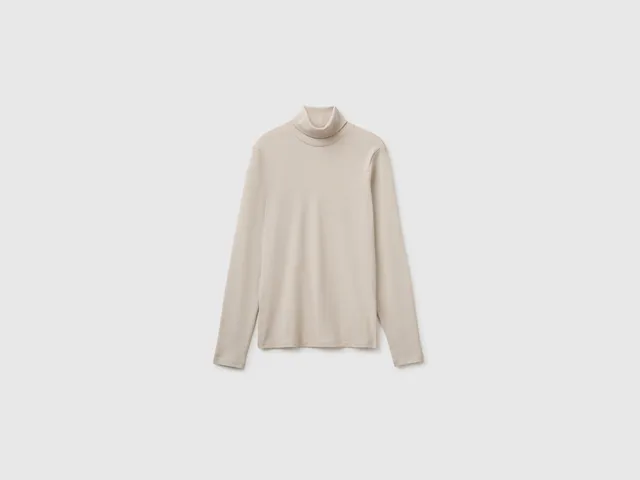 United Colors of Benetton maglia cotone collo alto taglia S