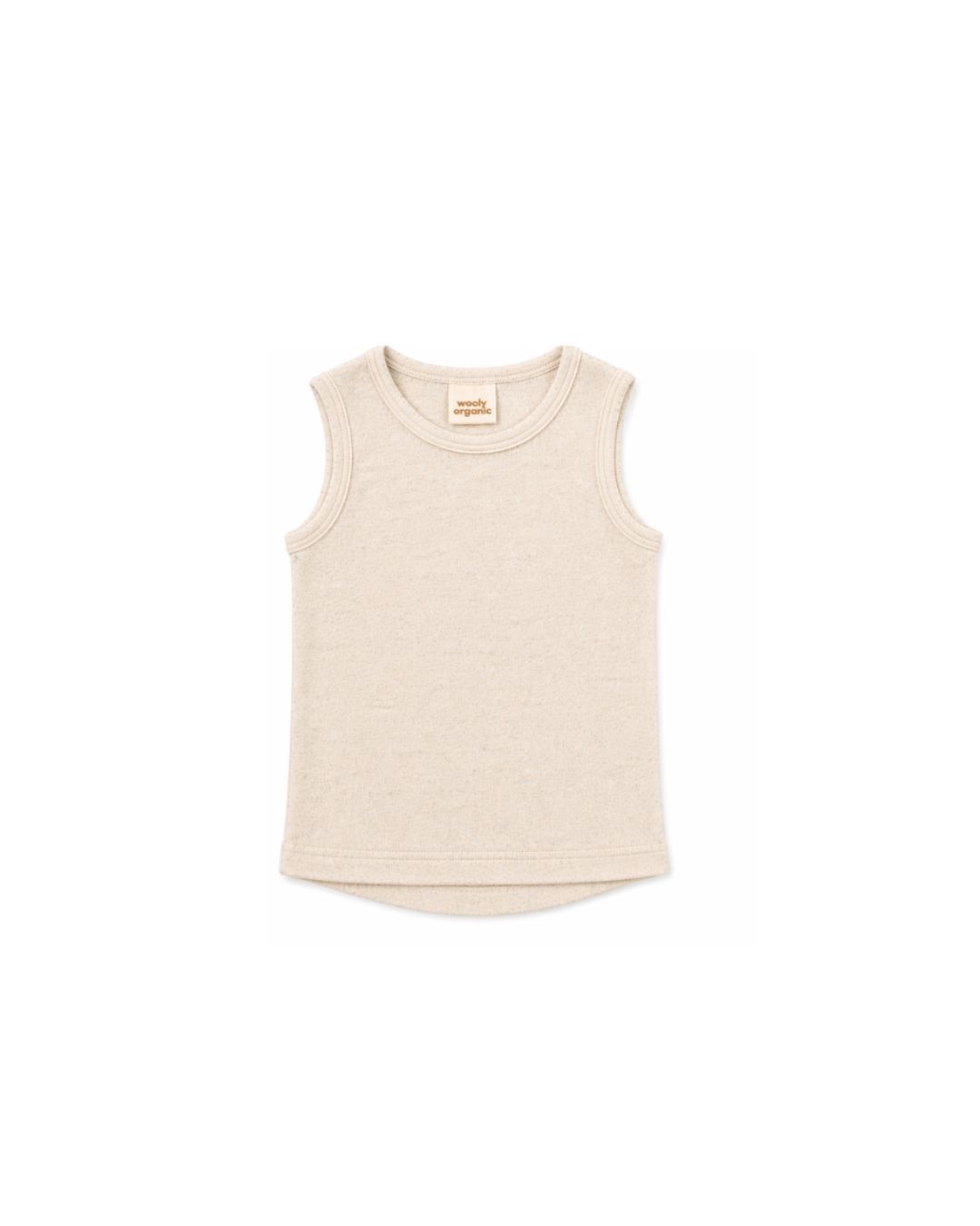 Woolly Organic SS27 canotta lyocell lino bimba