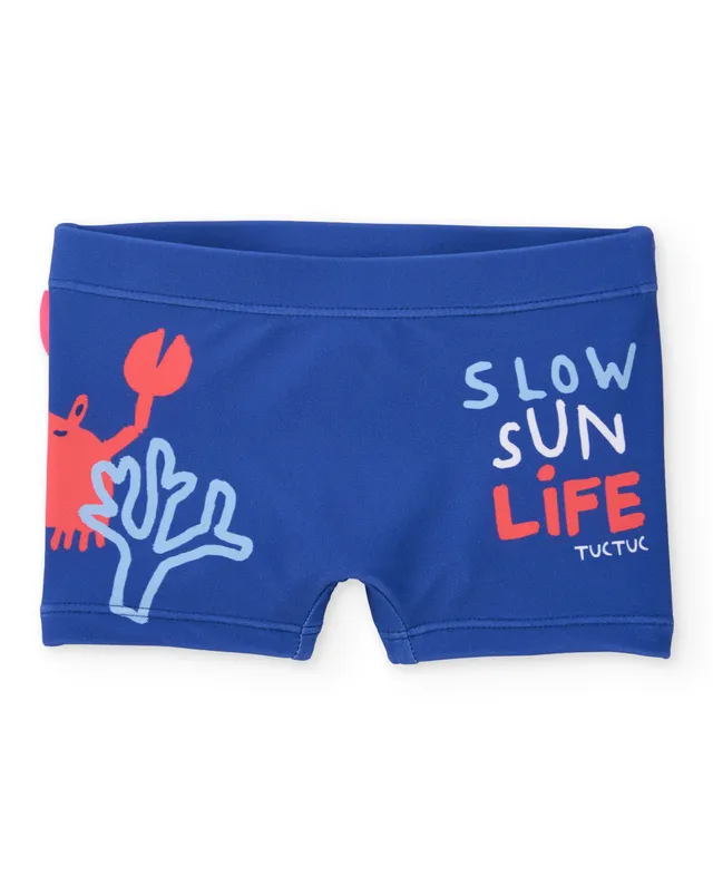 TucTuc Costumi Boxer bagno bambino blu marino elastico