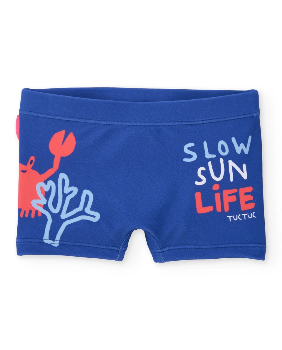 TucTuc Costumi Boxer bagno bambino blu marino elastico