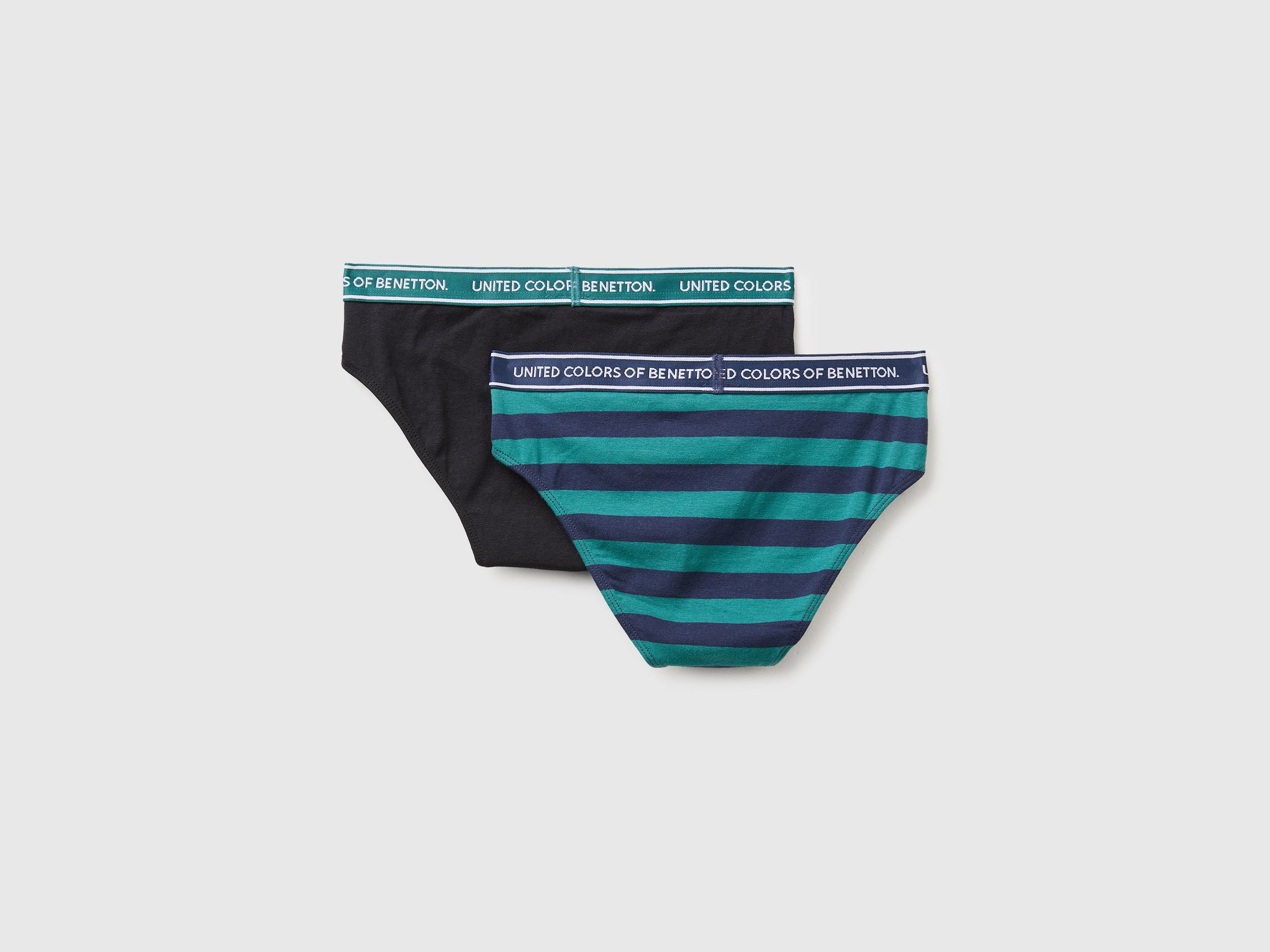 United Colors of Benetton slip cotone logo 2 pezzi bimbo