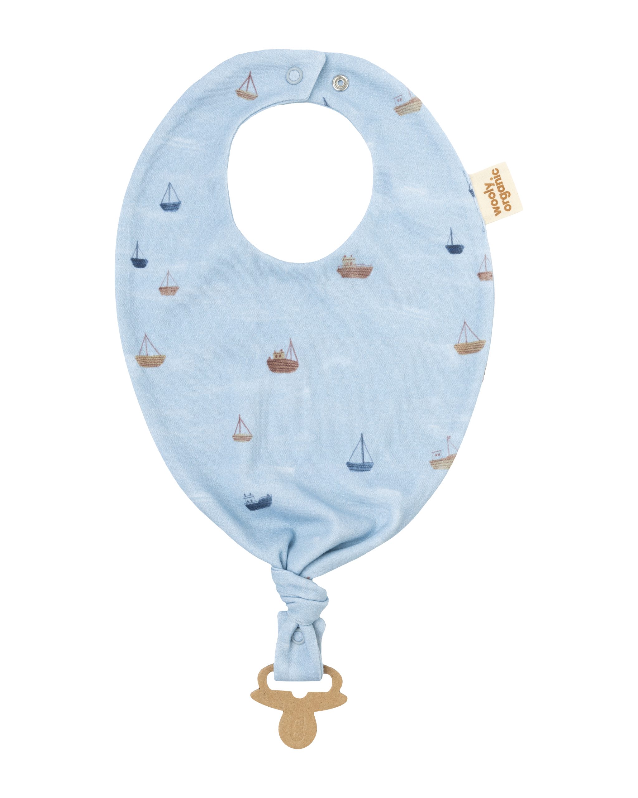 Woolly Organic Bib Clip bavaglino neonato cotone bio