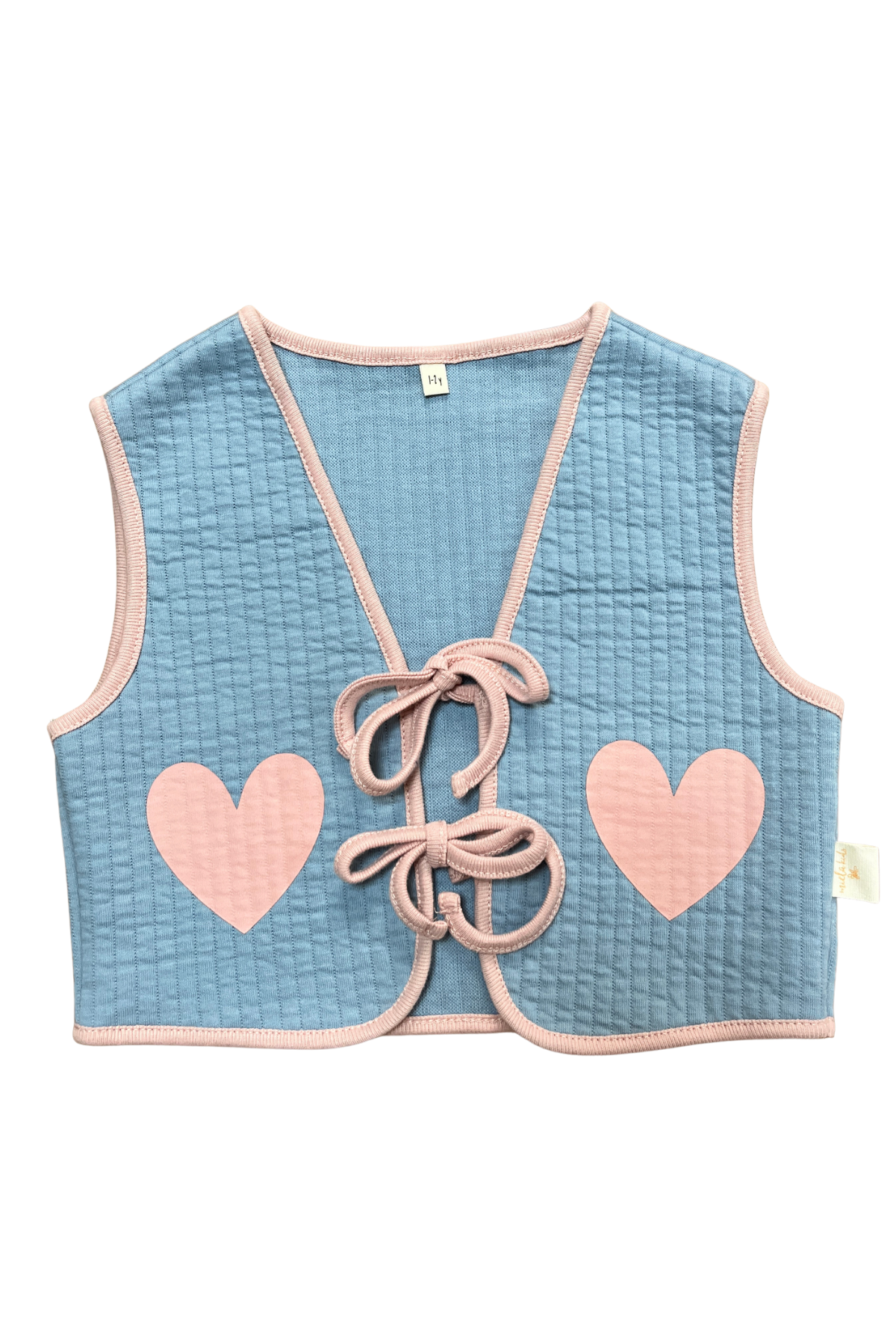 Kocarcia Gilet Fiocchi Cuore cotone trapuntato 3-4 anni