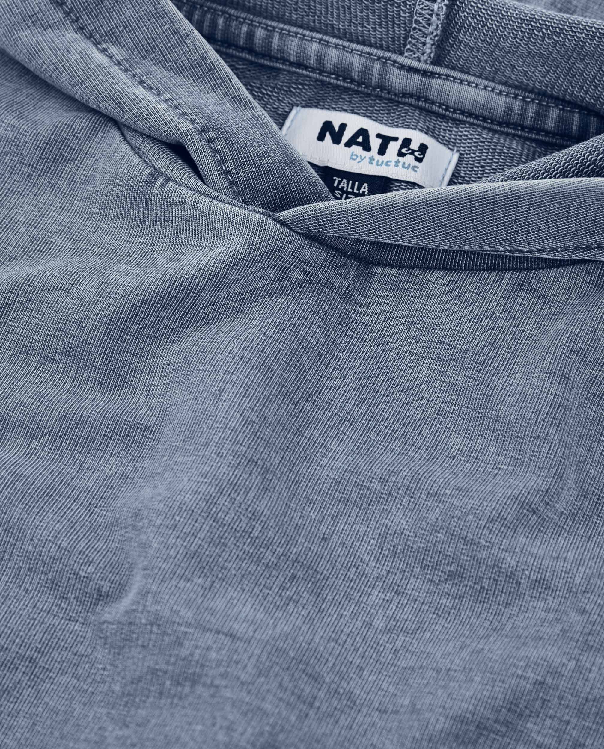 TucTuc Felpe Felpa Bambino Denim Jeans 8 Anni con Cappuccio
