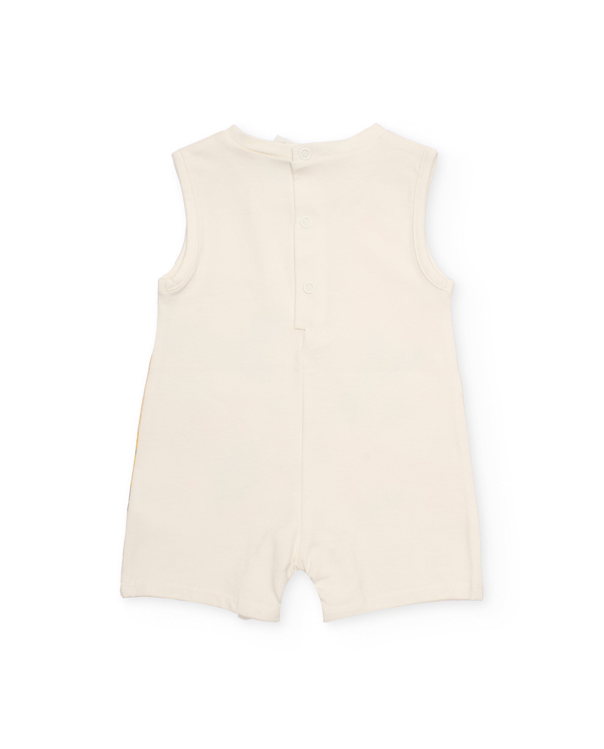TucTuc Tutine pagliaccetto neonato beige stampa sole