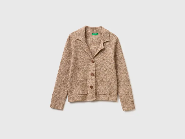 United Colors of Benetton Giacca Blazer Tricot Cotone taglia XS