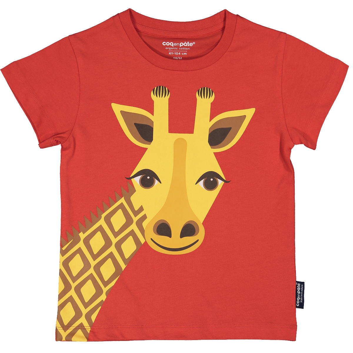 Kocarcia Coq en Pâte Maglietta Giraffa cotone bio 2 anni