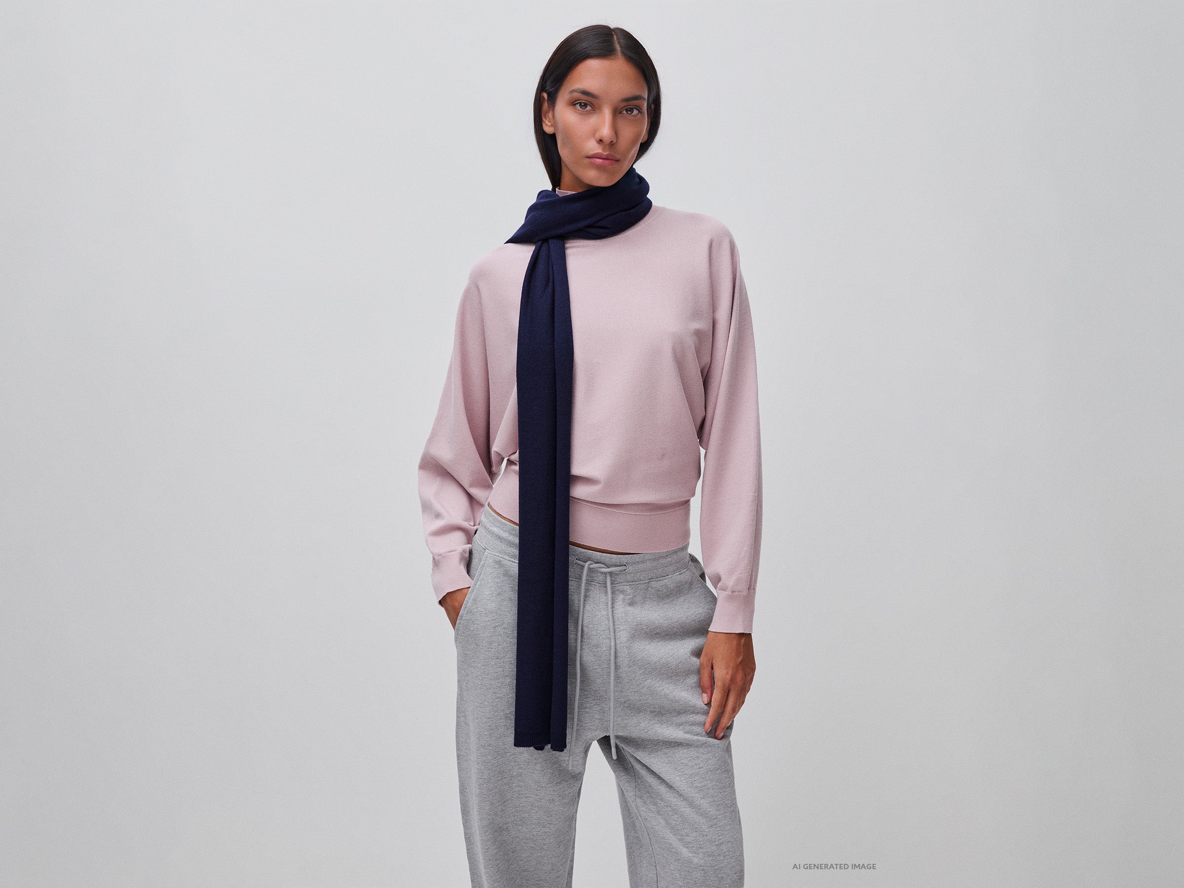 United Colors of Benetton Maglione collo alto maniche pipistrello M