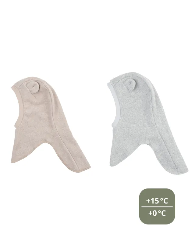Woolly Organic Baby Hats Fleece Balaclava Teddy AW26 pile