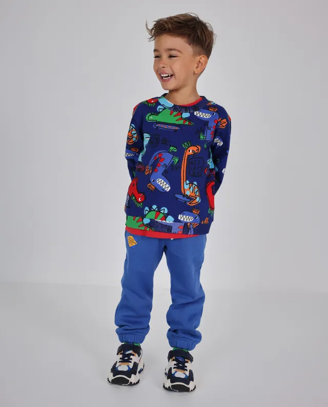 TucTuc Pantaloni felpa bambino blu tasche