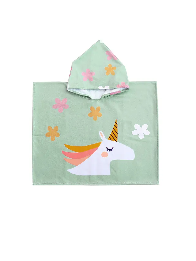 Miela Kids Poncho mare bimbo unicorno cotone 2-7 anni