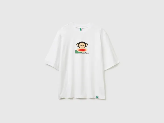 United Colors of Benetton 3VR54M02A_101 maglietta cotone Paul Frank
