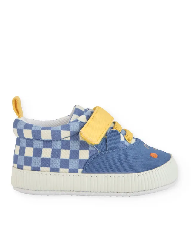 TucTuc Calzature Scarpine Neonato Blu Velcro Vichy