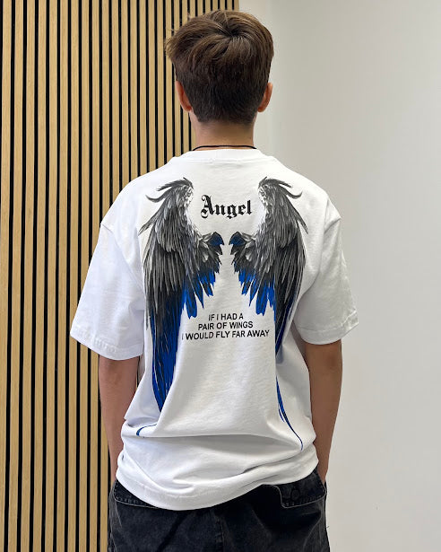 Sottosopra TO1100 t-shirt stampa ali bianca 10 anni