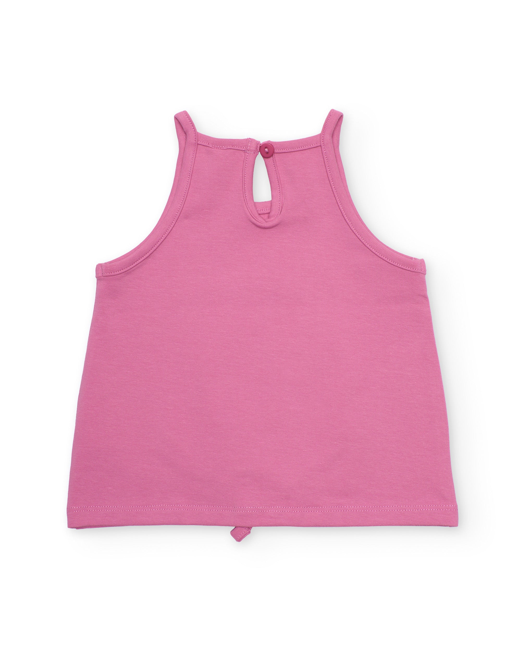 TucTuc Magliette T-Shirt Bambina Rosa Arcobaleno Paillettes