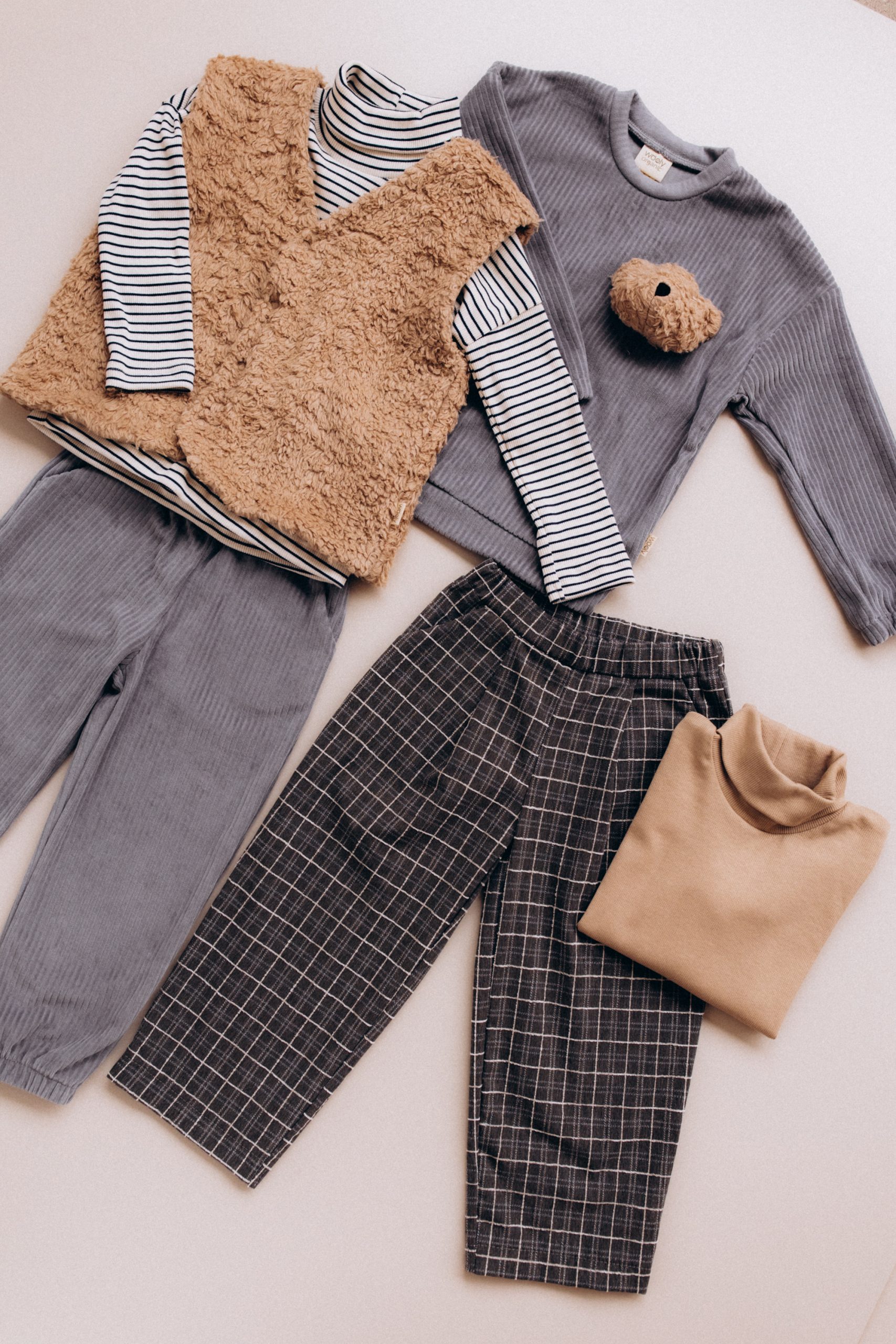 Woolly Organic Trousers AW25 pantaloni bambino cotone bio