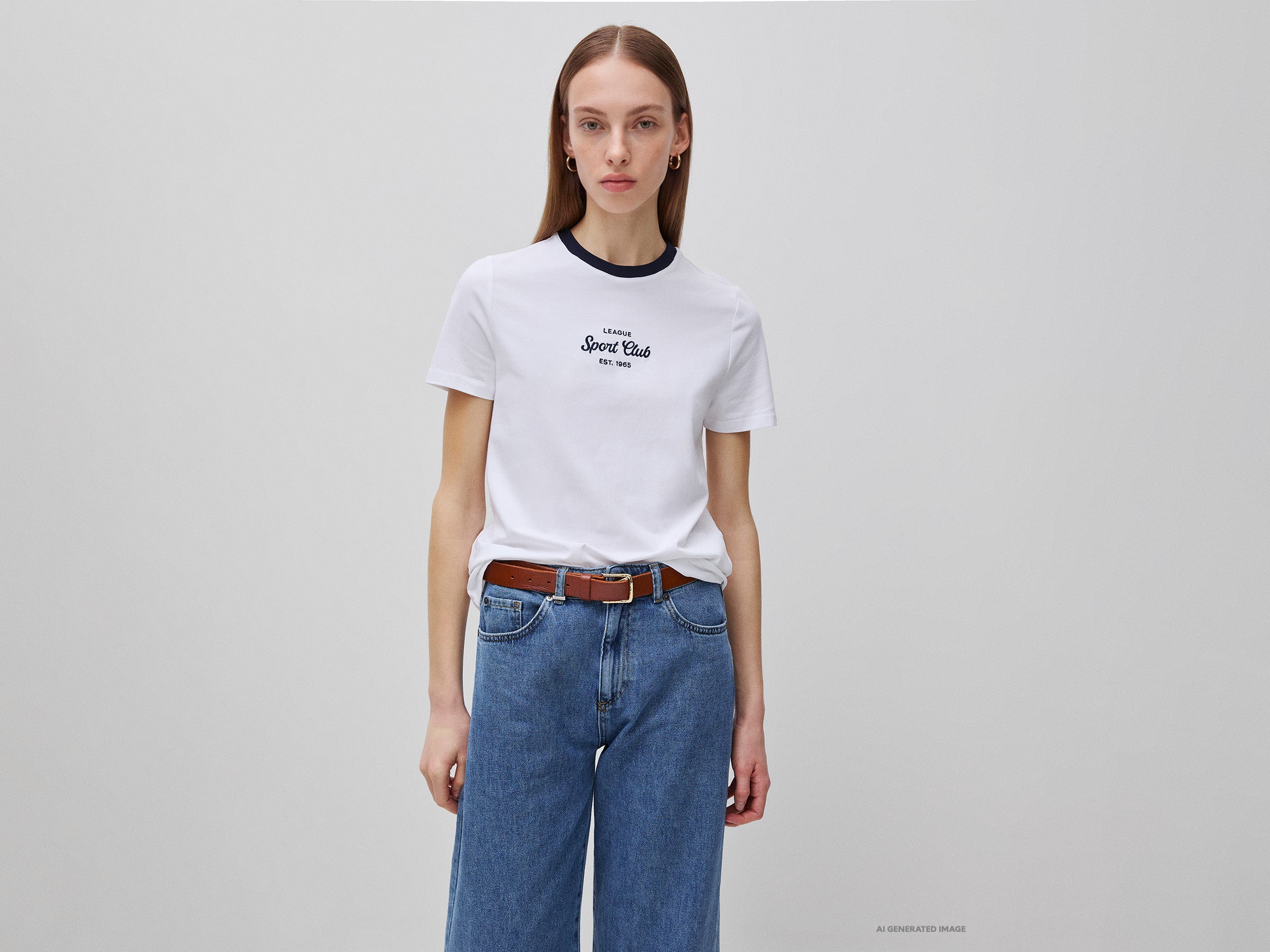 United Colors of Benetton Crest t-shirt cotone elasticizzato slim