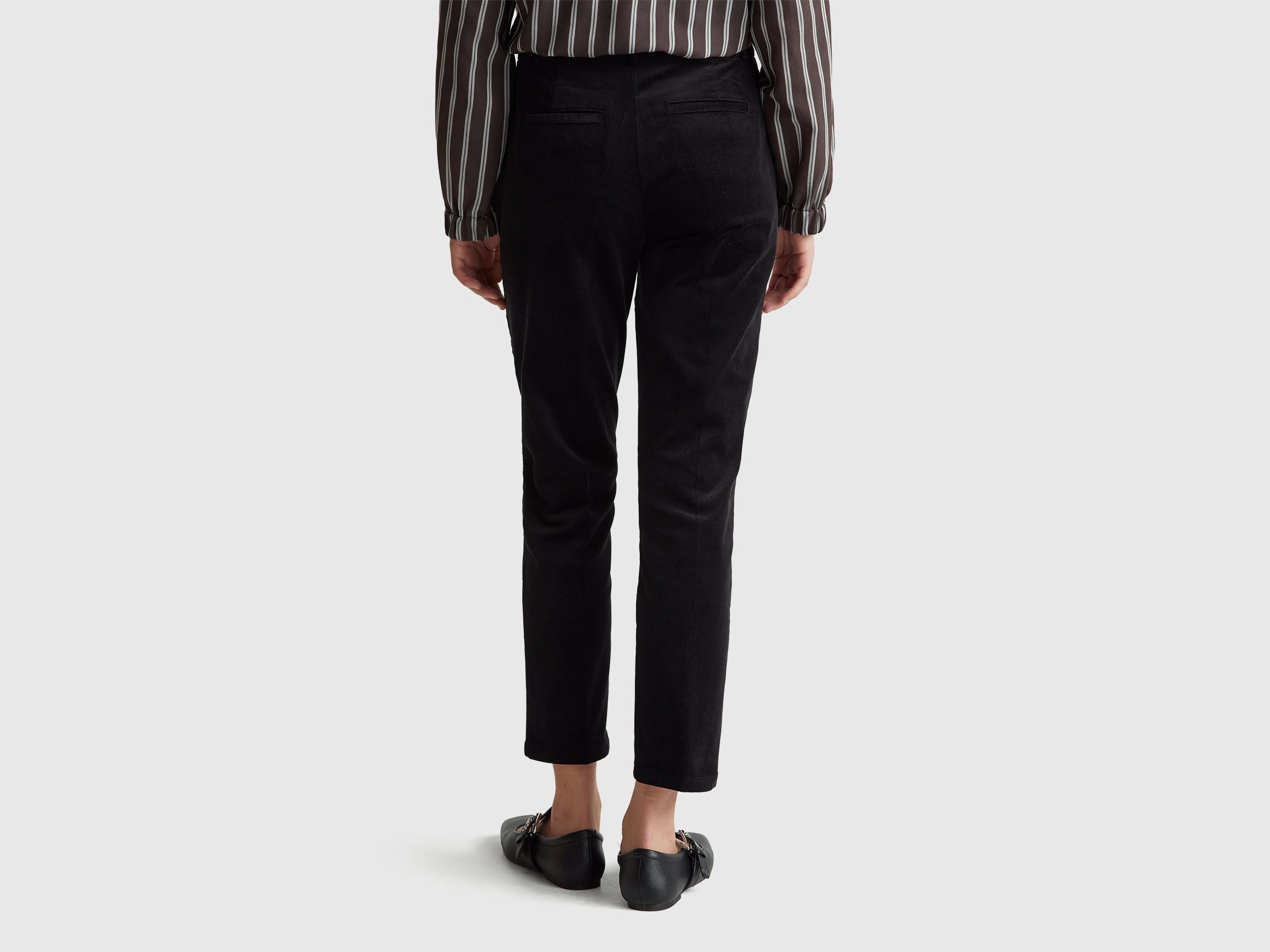 United Colors of Benetton Trousers Pantaloni Chino Velluto Elasticizzato