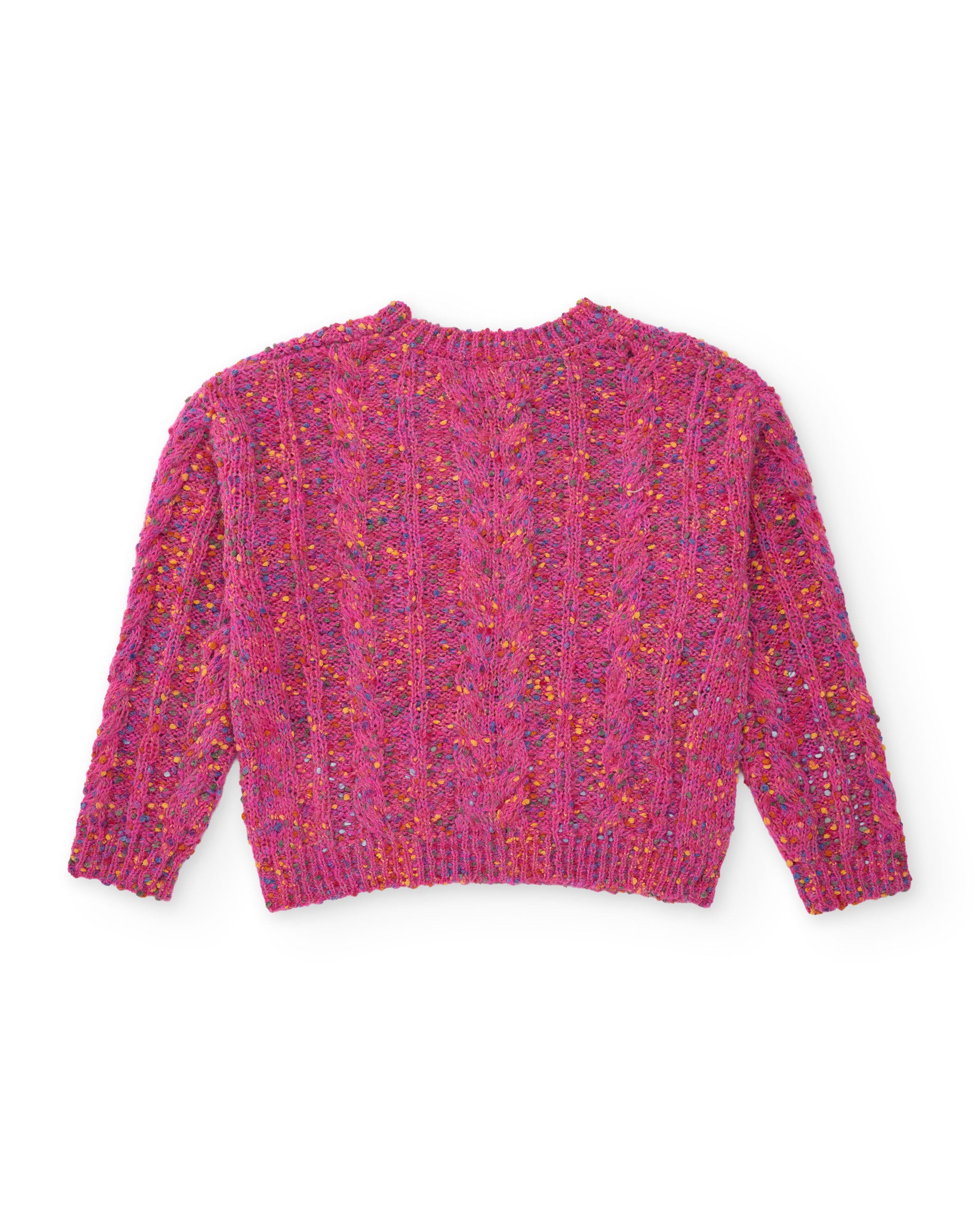 TucTuc Maglioni maglione bambina fucsia multicolore tricot