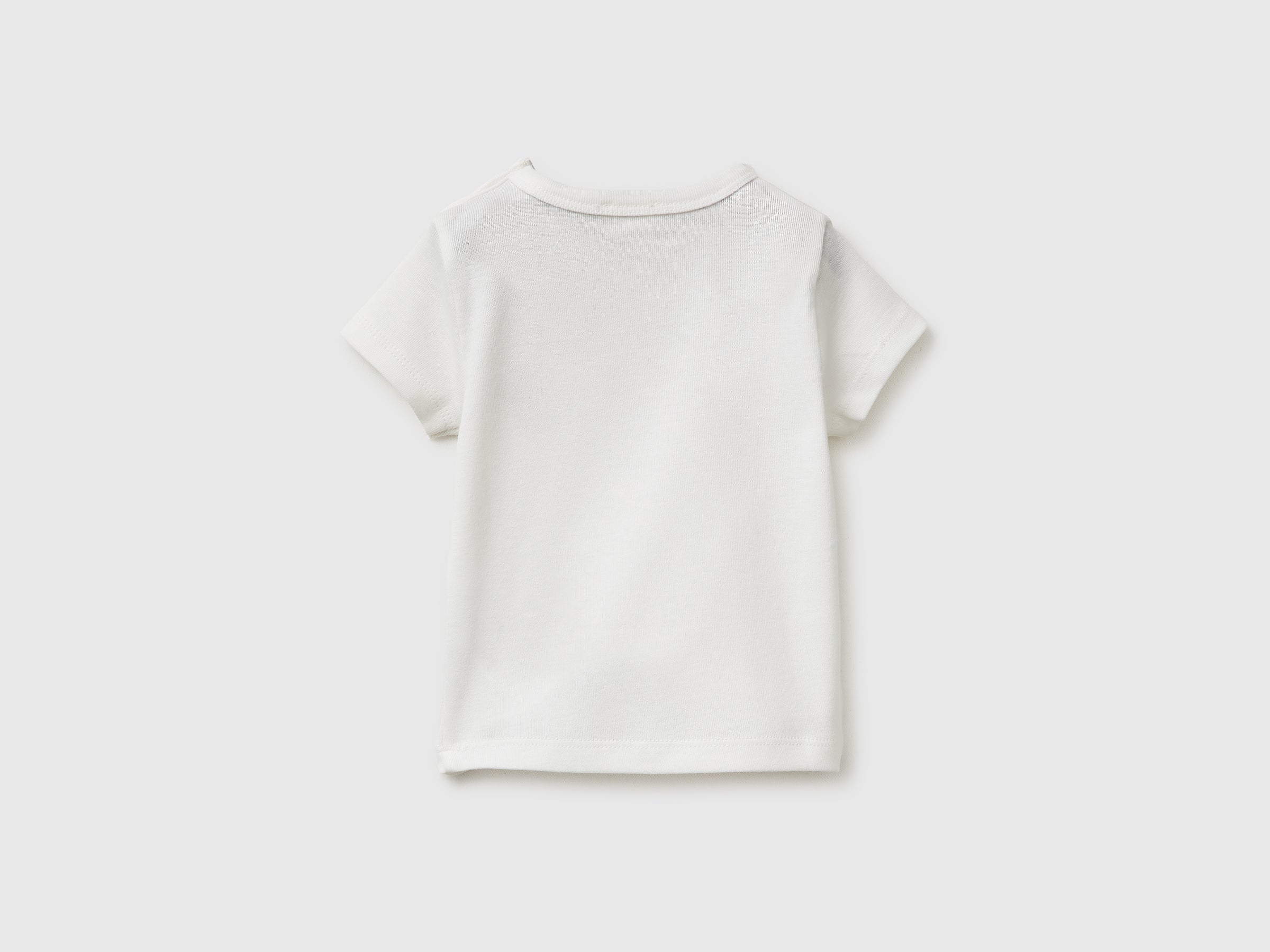 Benetton Maglietta Neonato Cotone Bio Bottoni Taglia 68