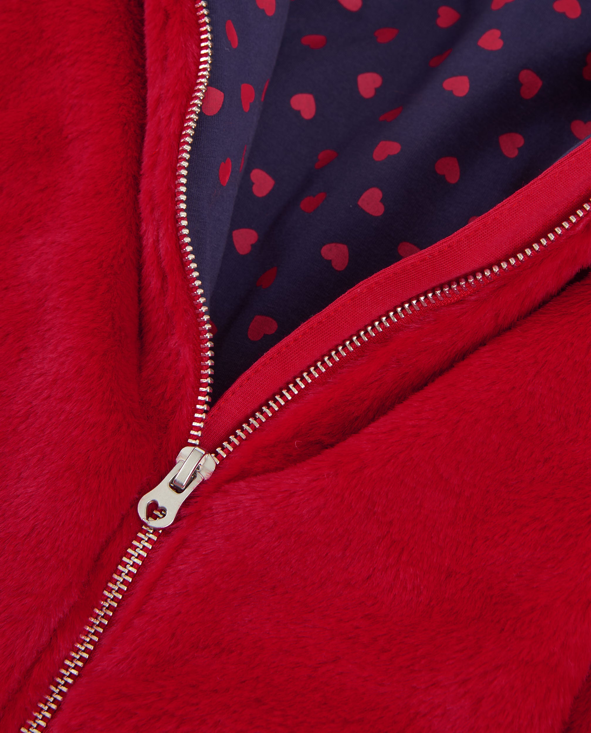 TucTuc Cappotti Cappotto bambina rosso imbottito cuori
