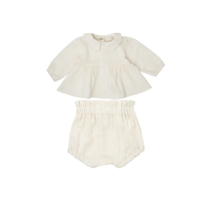 Woolly Organic Baby Sets camicia bloomers mussola bio