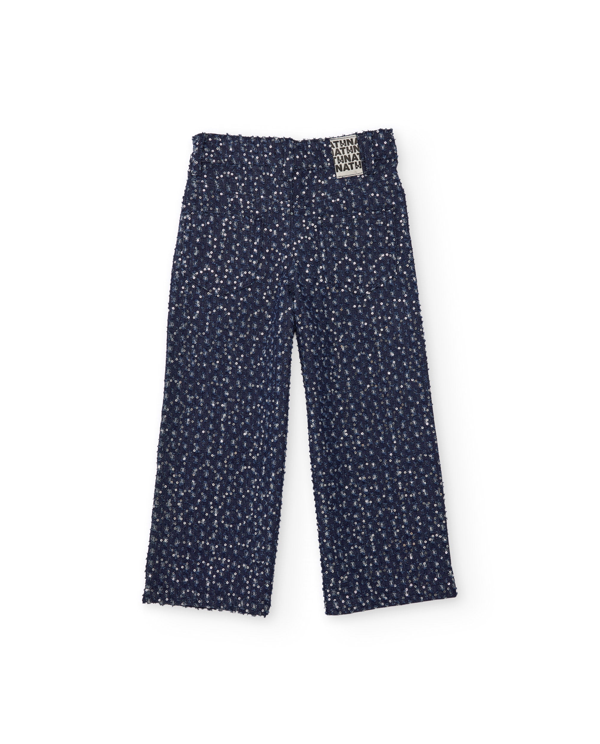 TucTuc Pantaloni Jeans denim paillettes bambina