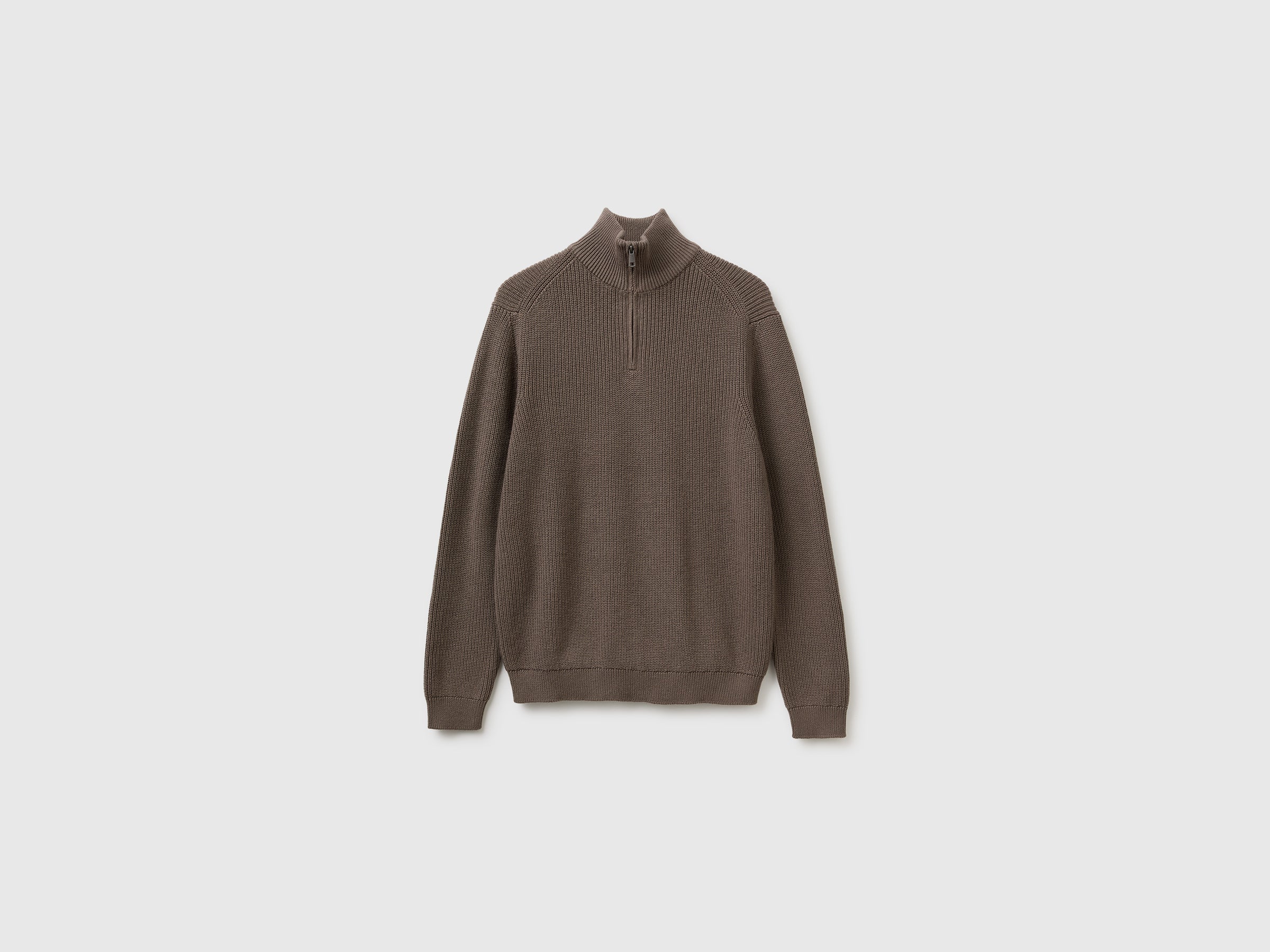 United Colors of Benetton Mock neck sweater maglione lana cotone