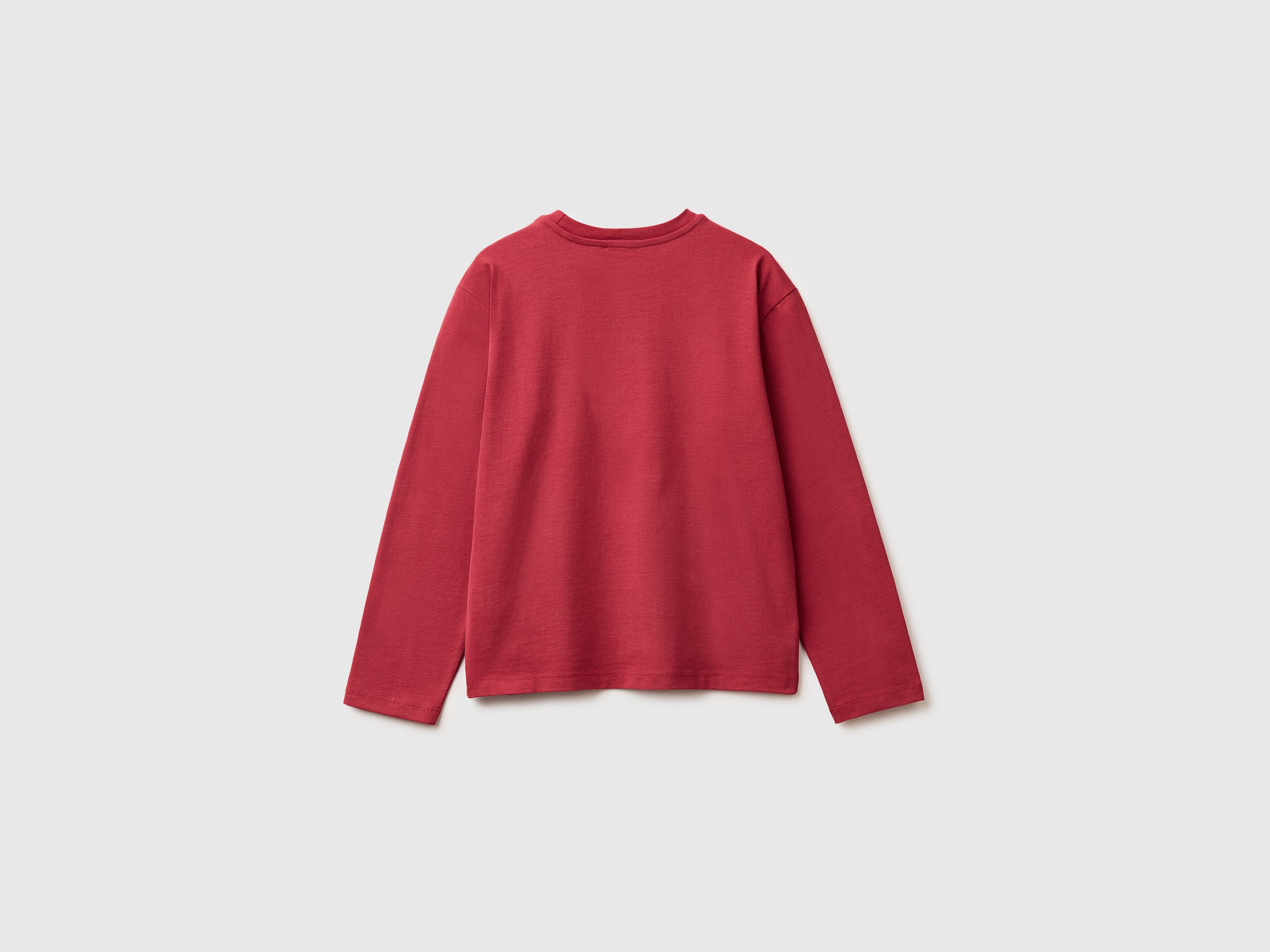 United Colors of Benetton T-Shirt Cotone Bio Maniche Lunghe Logo S
