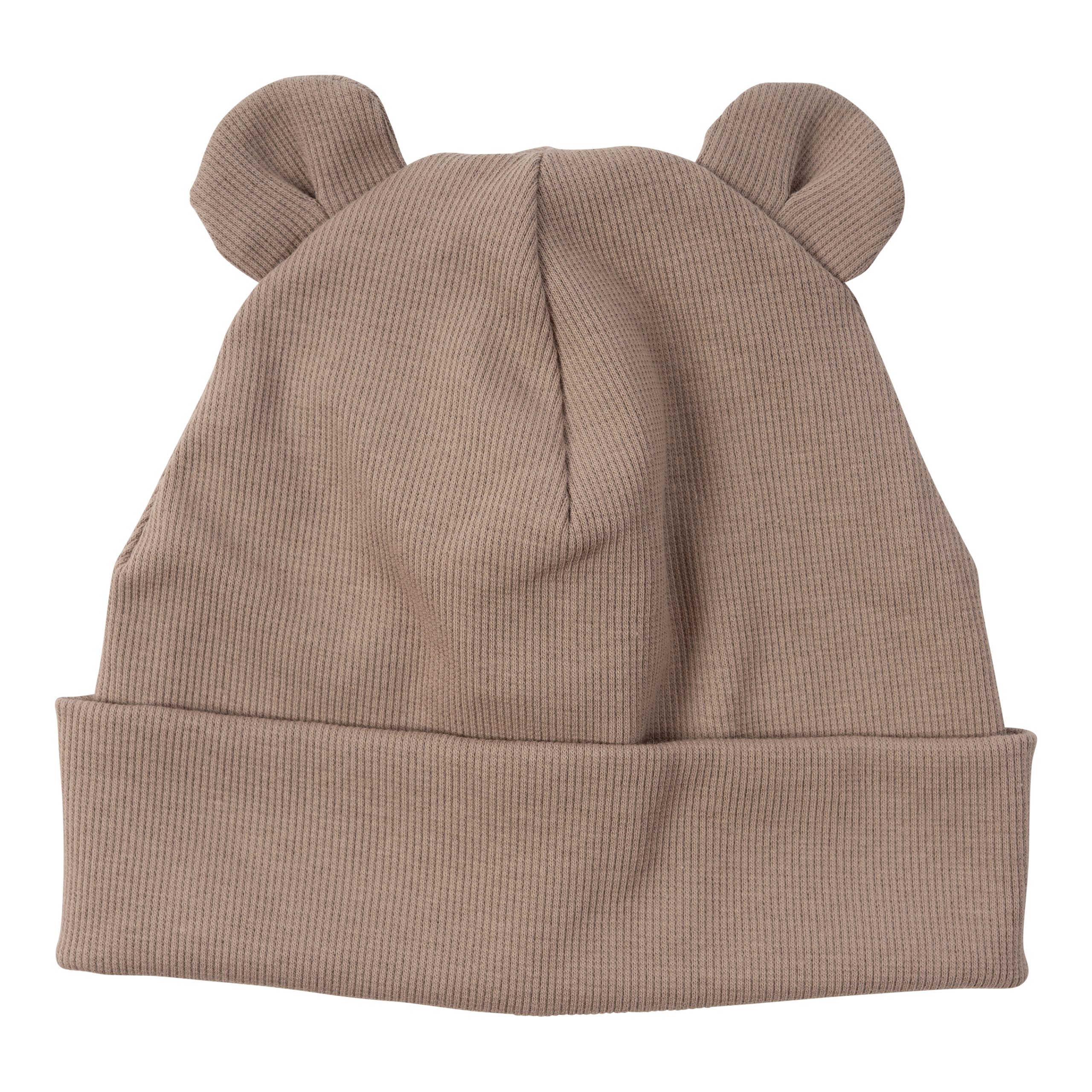 Woolly Organic Beanie Teddy Ears GOTS cappello cotone bimbi