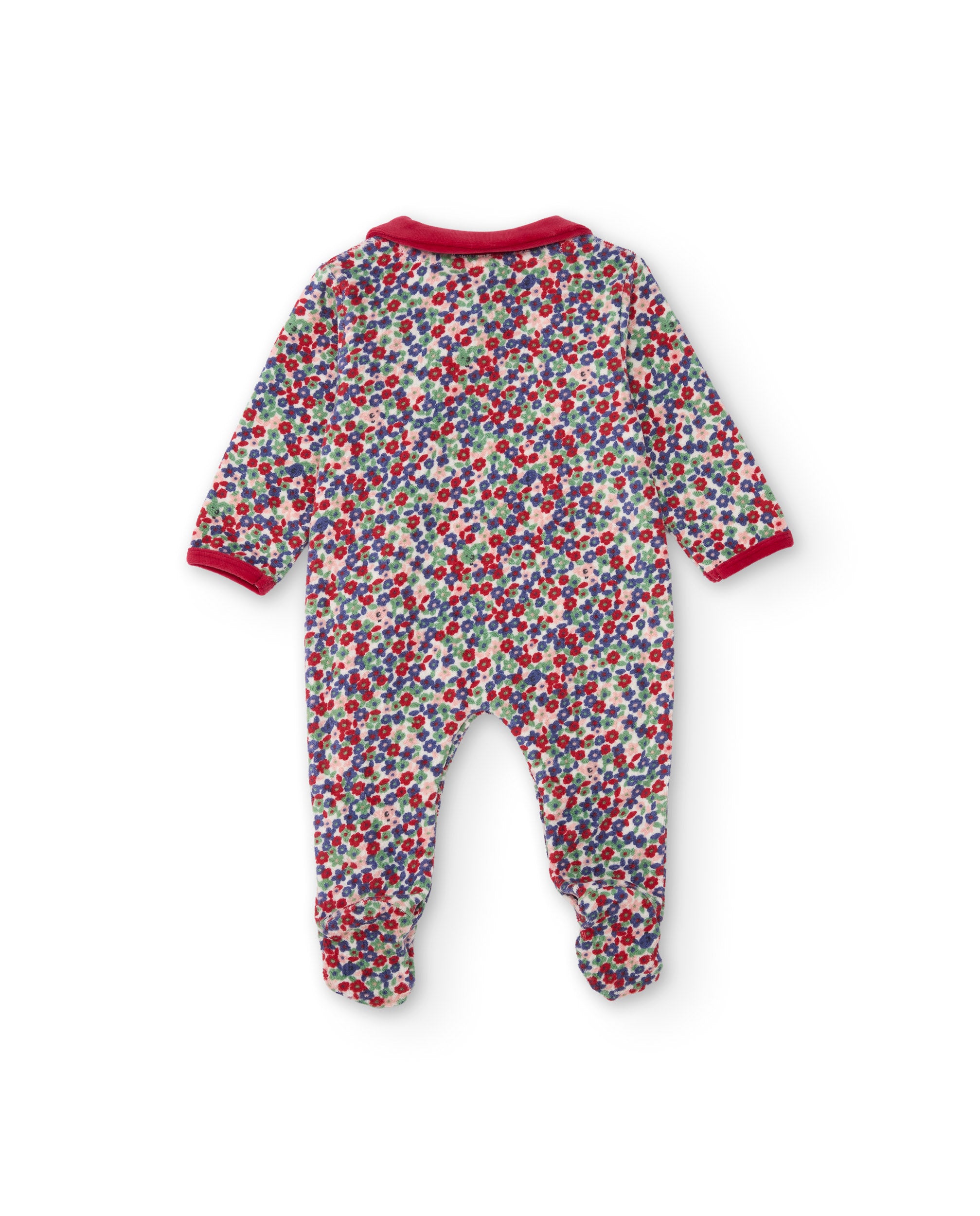 TucTuc Tutine Tutina Neonato Cotone Floreale con Piedini