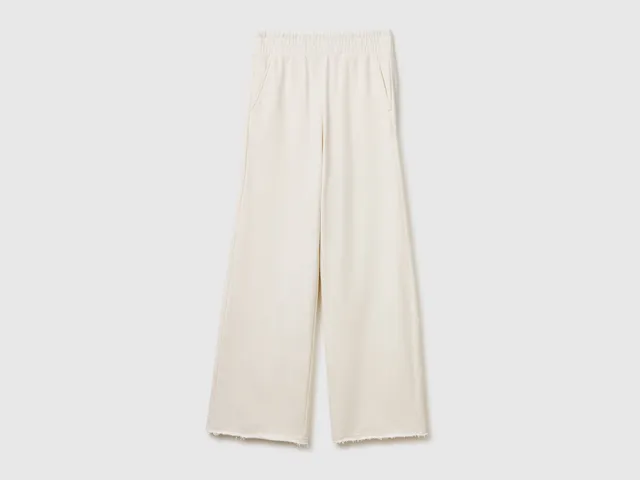 United Colors of Benetton Pantaloni Tuta Cotone Gamba Larga