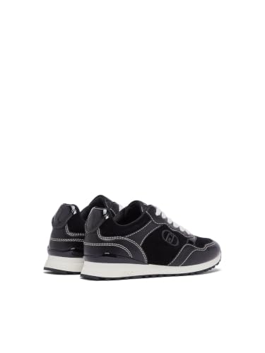 Liu Jo Sneakers Pelle Suede Taglia 35 EU Suola 3 cm